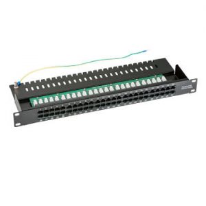 CAT3 Telephone (ISDN) Patch Panel 50-Ports
