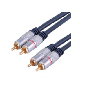 Metal Head 2 RCA/2 RCA Cable