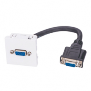 45X45 Faceplate with VGA Tailed Cable