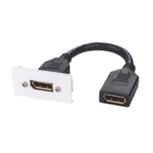 45X45 Faceplate with Displayport Tailed Cable